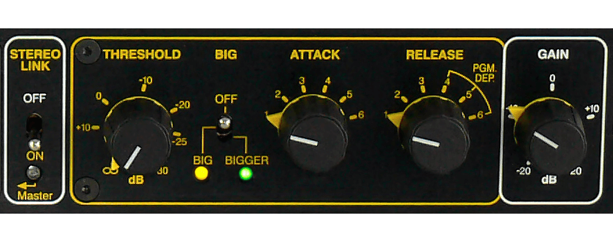 A close up of the 1968 compressor controls