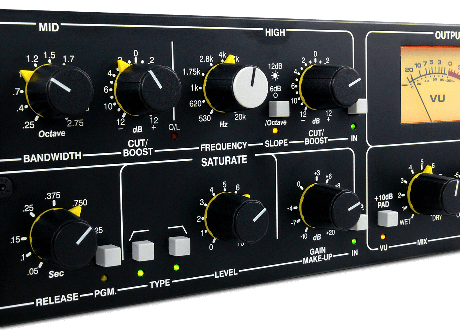 more EQ and 压缩器 contols of the 1977