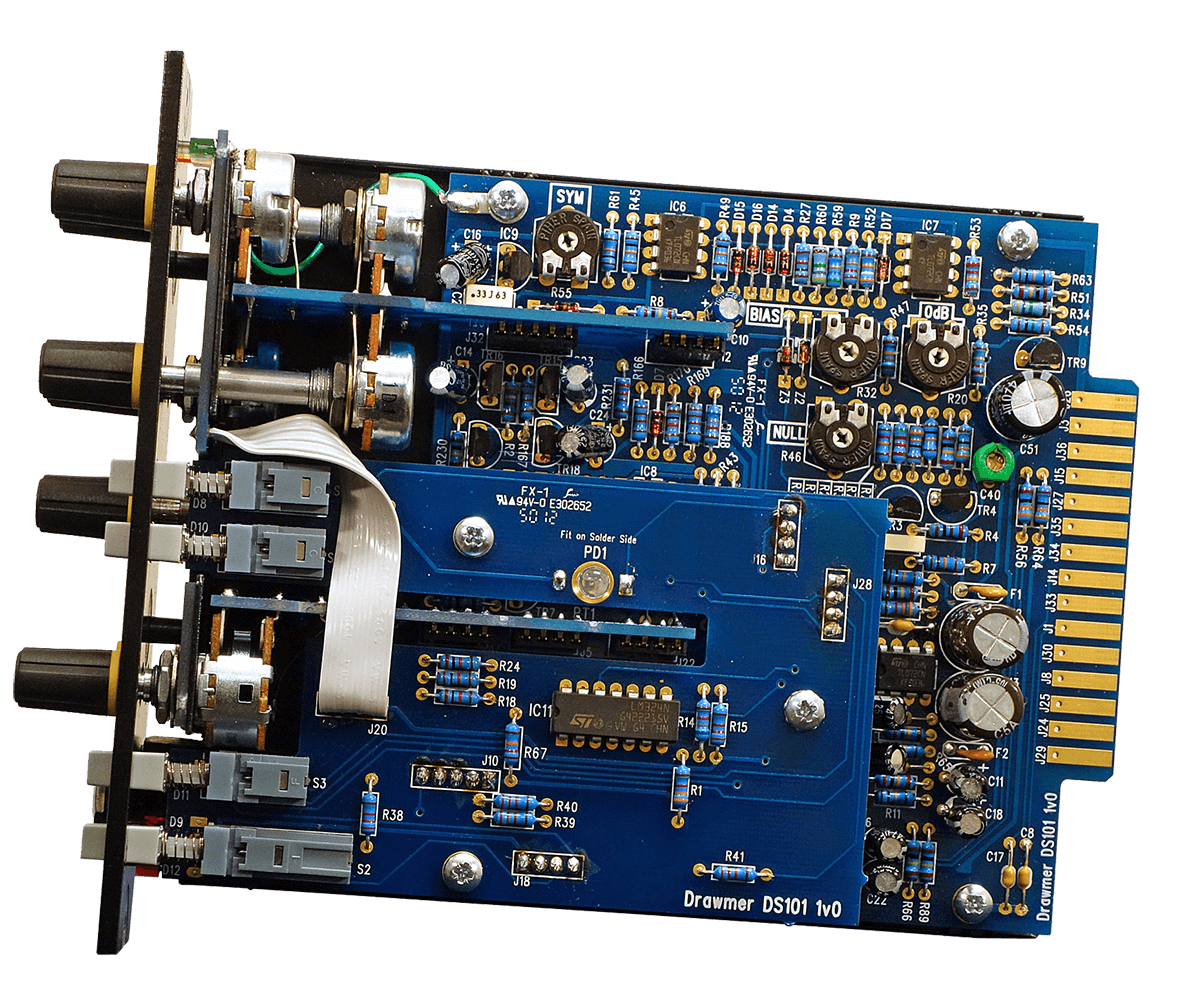 Showing the internal circuit boards of the DS101