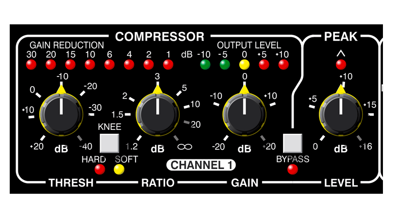Close up of the DL441 comopressor controls