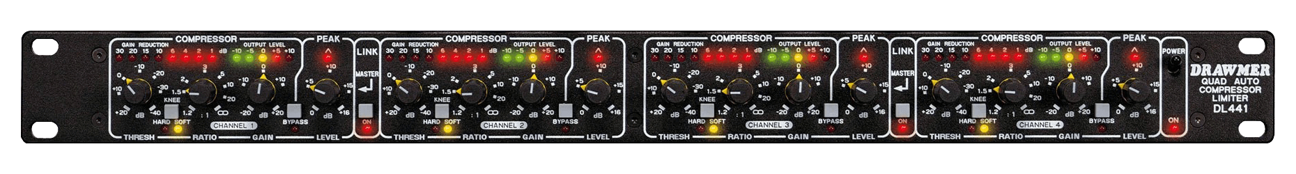 The DL441 front panel across the page width