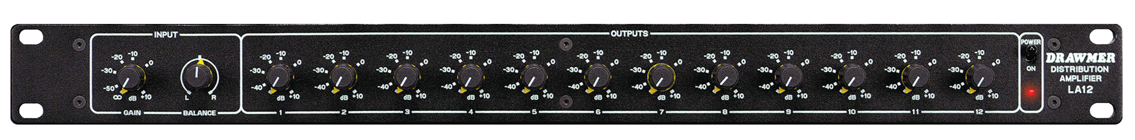 Front panel of the LA12