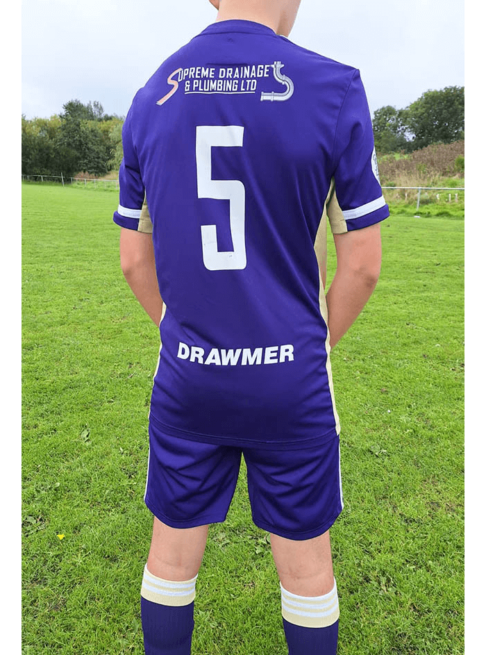 Drawmer sponsored football shirt