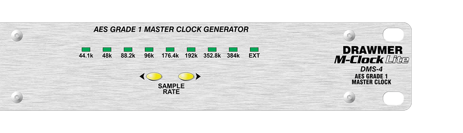 The left side of the D-Clock front panel viewed from the front
