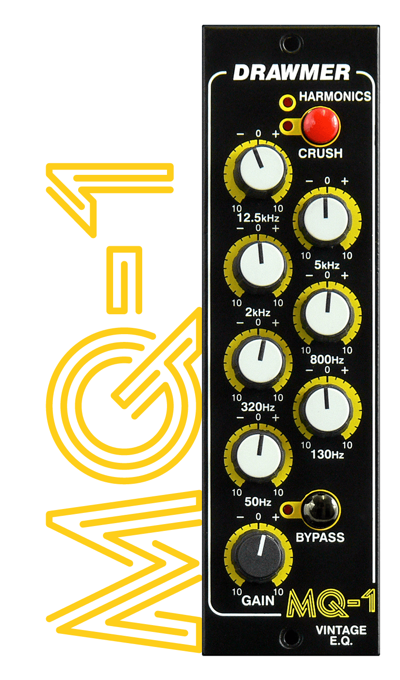 The MQ-1 front panel with the Logo down the side in yellow
