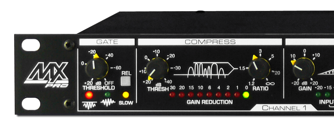 The controls on the left side of the MX30Pro front panel