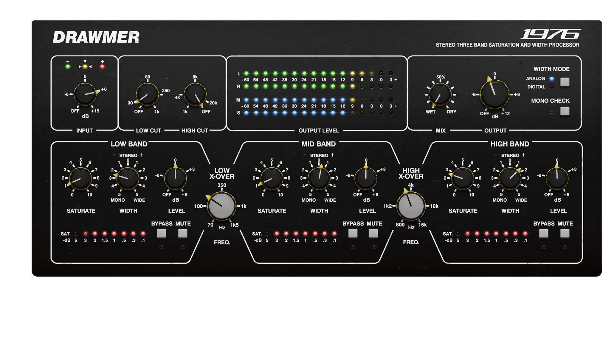View of the Softube 1976 插件s